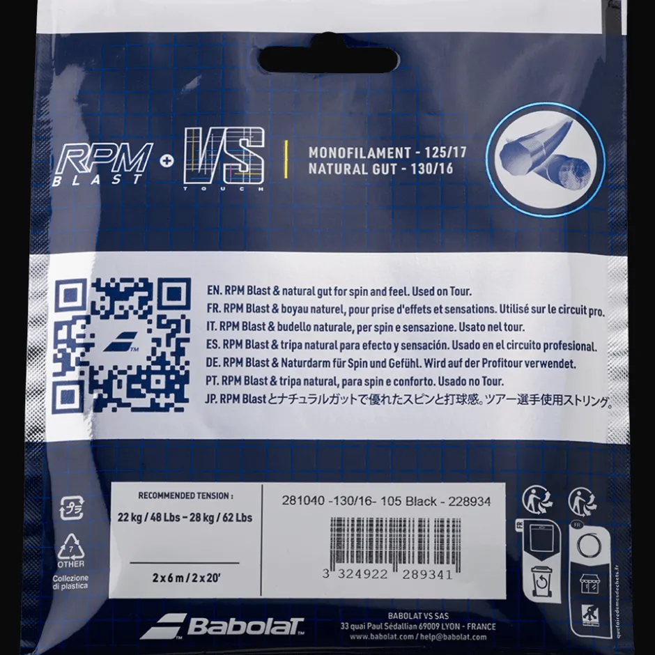 Babolat RPM Blast 125 + Touch VS 130 150 jaar> 150 Anniversary|Hybrids